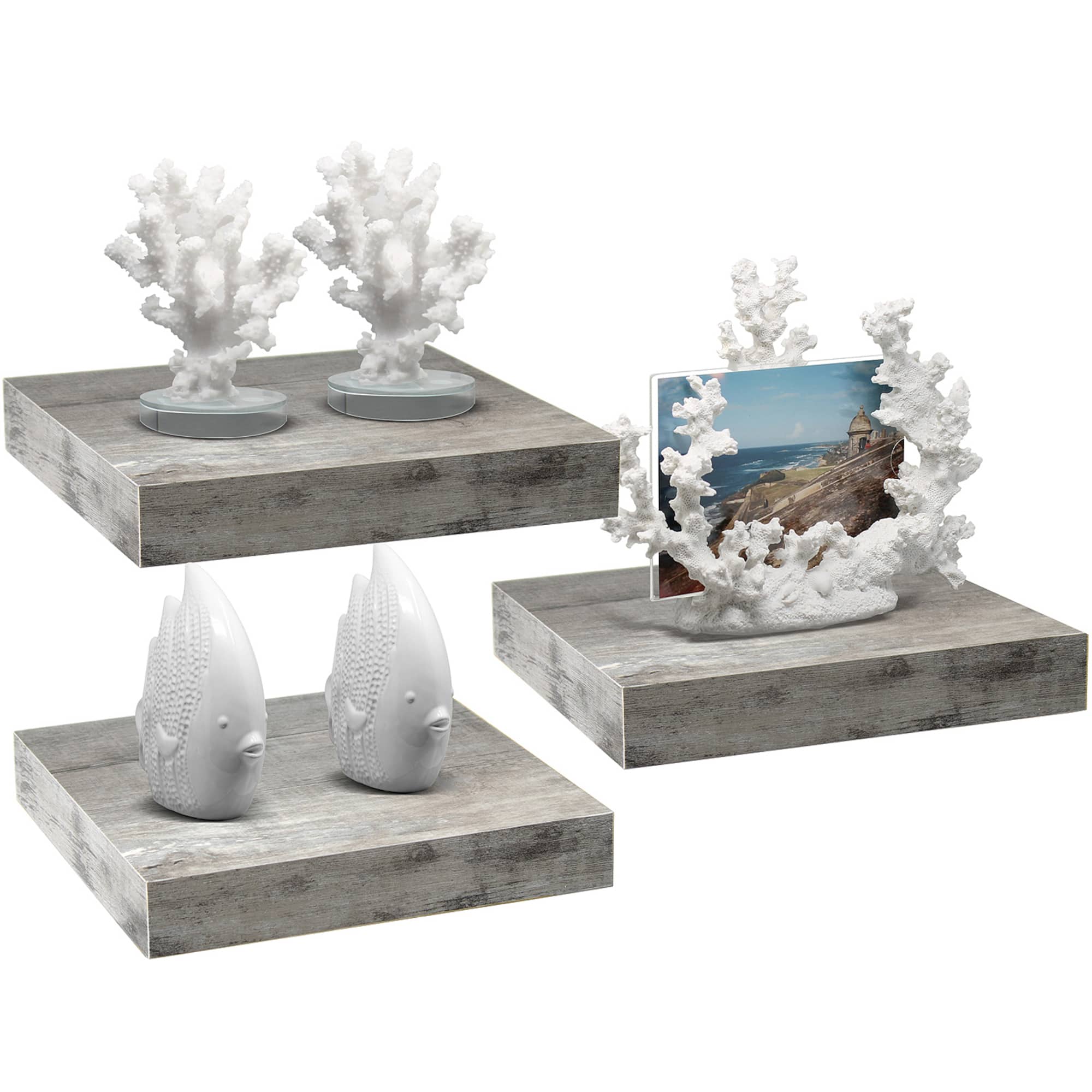 Sorbus 9.2" Tile Wall Shelves